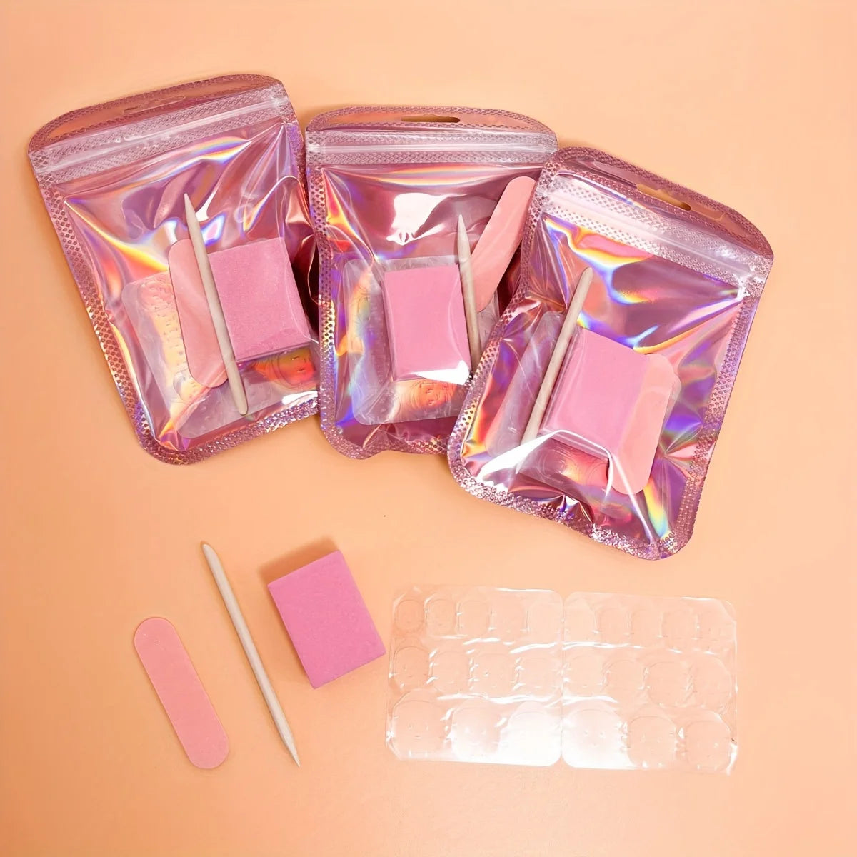 Press-On Nail Prep Kit — 15 Sets