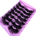 Fluffy 3D mink-style strip lashes, 7 pairs
