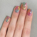 Ombre Cat-Eye Press-On Nails — Short Ballet (24 pc)