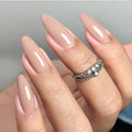 Mocha Press-On Nails — Almond (24 pc)