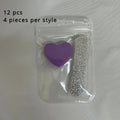 Pink Glitter Nail Care Kit — 12 Piece