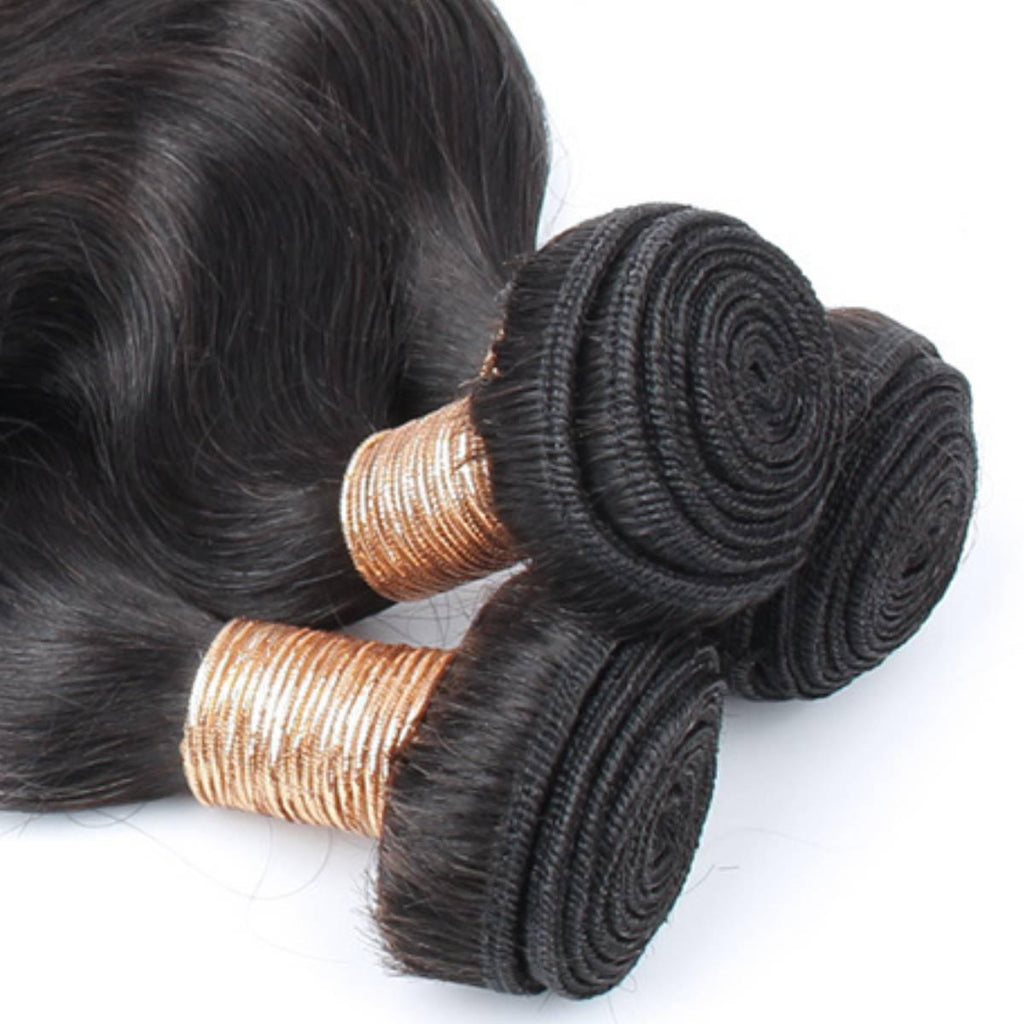 Body Wave Bundle Deal + Closure — 3 Bundles (18″/20″/22″) + 5x5 HD Closure (18″)