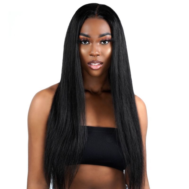 Straight Lace Front Wig — 13x4 Transparent Lace, 18″, 130%
