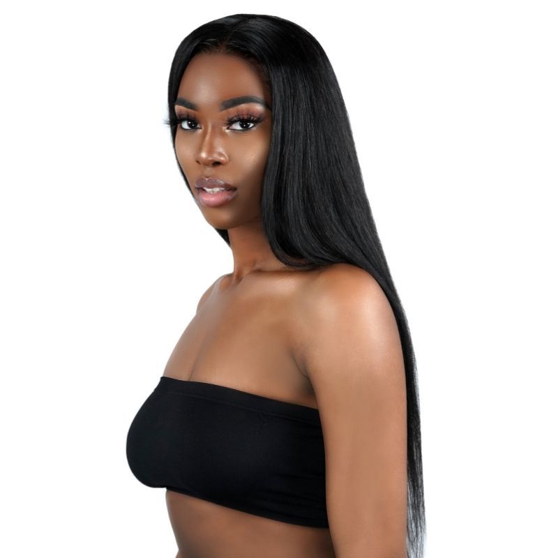 Straight Lace Front Wig — 13x4 Transparent Lace, 18″, 130%
